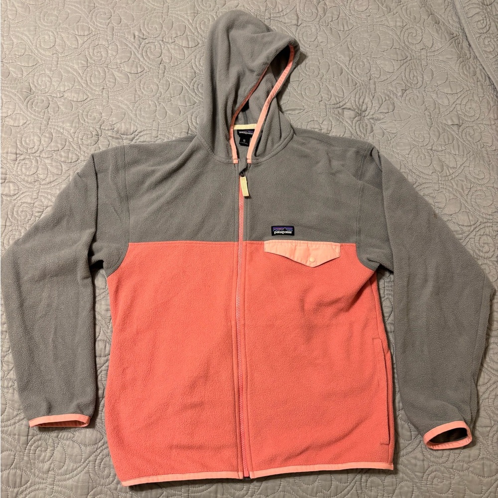 Girls Patagonia Micro-D Snap T zip up